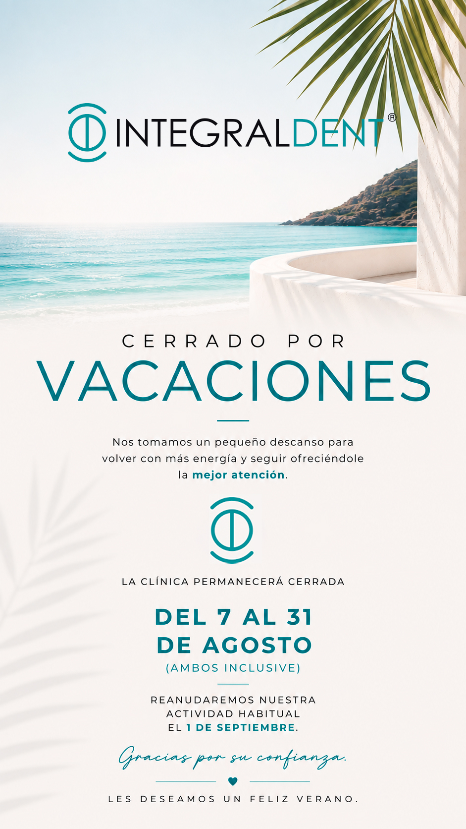 Cerrado por vacaciones